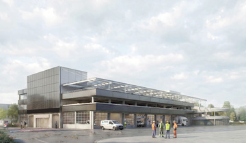 So soll das neue Betriebsgeb&auml;ude von Energie Kreuzlingen einst aussehen.