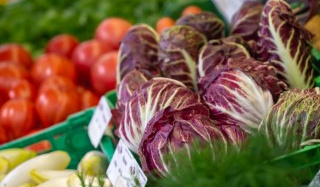 Wochenmarkt, Gemüseauswahl Wochenmarkt, Gemüseauswahl