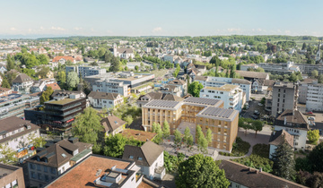Das geplante Stadthaus aus der Vogelperspektive