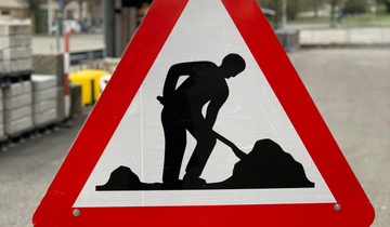 Warnschild Baustelle Warnschild Baustelle