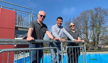 Peter Ehrbar, Ruedi Wolfender und Katharina Stolz