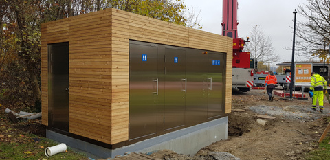 Bis Dezember ist die neue Anlage installiert und die Umgebungsarbeiten vollendet. Neue WC-Anlage im Seeburgpark