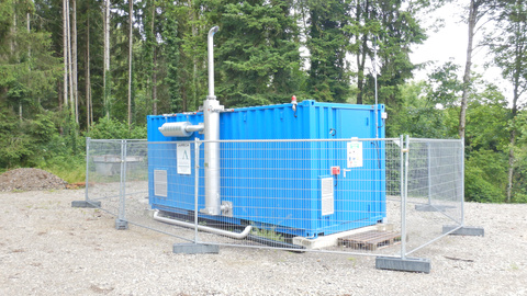 Die Gasförderanlage bei der Deponie Mellgenten Gasförderanlage Deponie Mellgenten