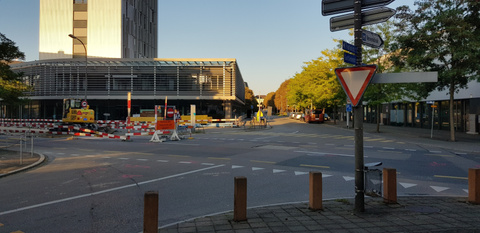 Kreuzung Konstanzerstrasse und Brücken- bzw. Gottliebenstrasse