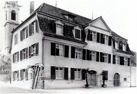 Quartier Emmishofen, Bernrainstrasse 8, Altes Kirchgemeindehaus St. Stefan (Historische Aufnahme)