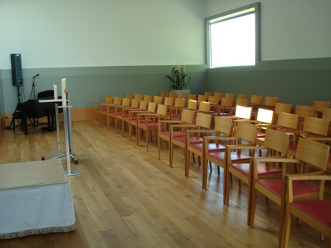 Abdankungshalle Zentralfriedhof, Innenraum Abdankungshalle Zentralfriedhof