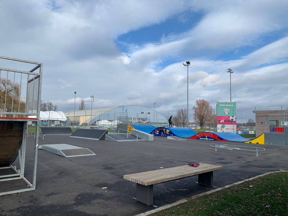 Der Skaterpark ist wieder in Betrieb