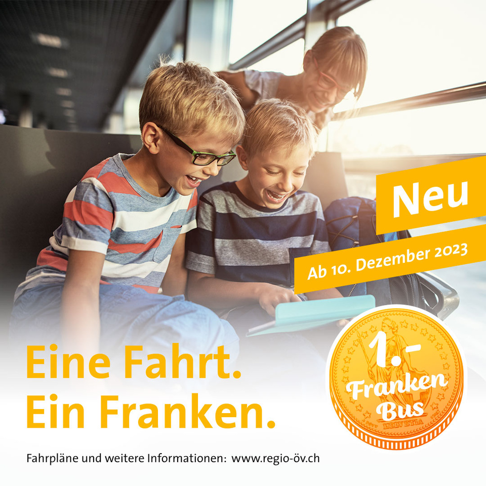 1-Franken-Bus Eine Fahrt - Ein Franken
