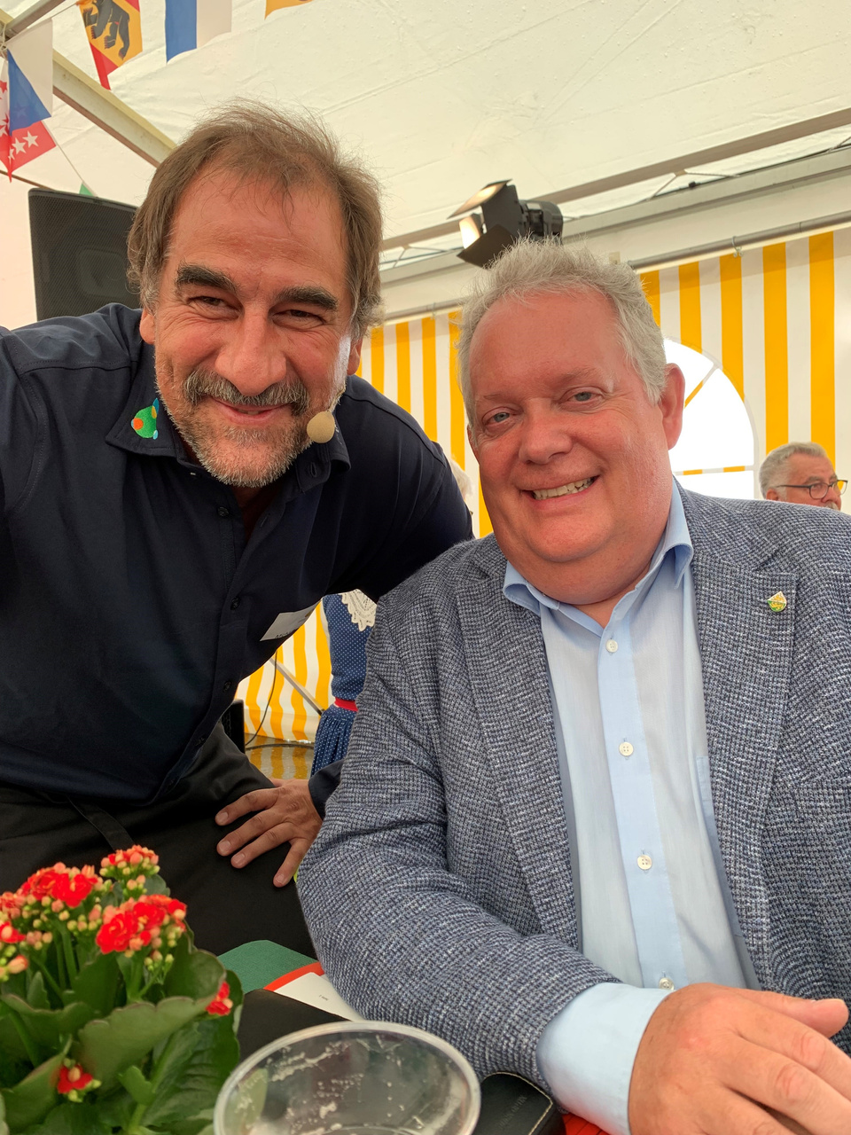 Michael Kuntzemüller, Präsident des Quartiervereins Emmishofen und Stadtpräsident Thomas Niederberger