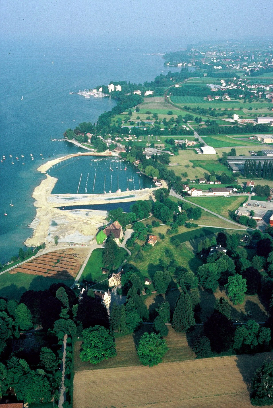 Bootshafen Seegarten Legende Aus der Vogelperspekt