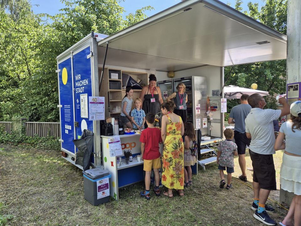 Der Quartierbulli stand beim 40-Jahr-Jubil&auml;um der Ludothek Kreuzlingen im Einsatz.