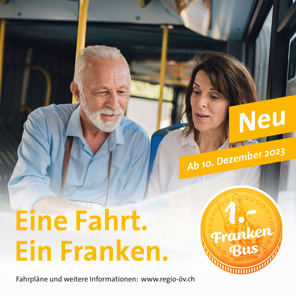 1-Franken-Bus Eine Fahrt - Ein Franken