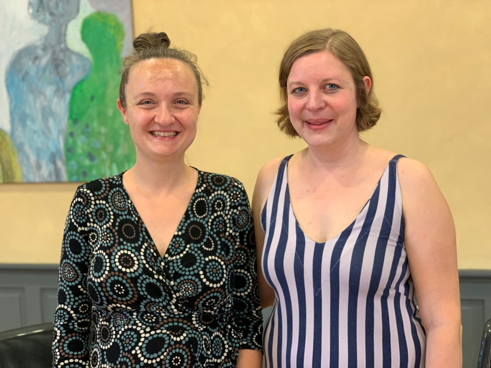 Gemeindepräsidentin Elina Müller (rechts) und Vizepräsidentin Sunniva Bitschnau Mit Glanzresultaten gewählt: Gemeindepräsidentin Elina Müller (rechts) und Vizepräsidentin Sunniva Bitschnau