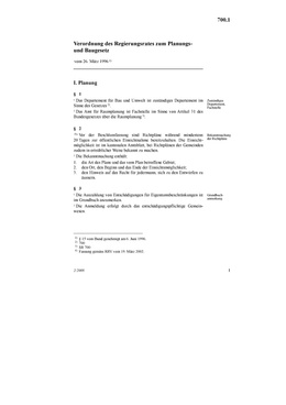 Verordnung zum Planungs- und Baugesetz vom 1. Juni 2008 (PBV) Verordnung zum Planungs- und Baugesetz (PBV)