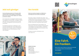 Eine Fahrt. Ein Franken. Eine Fahrt. Ein Franken.