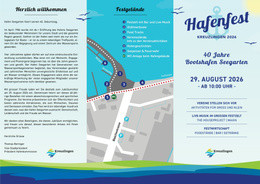 Das Programm des Hafenfests am 29. August