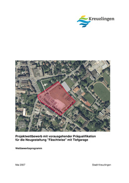 Projektwettbewerb "Fäschtwiese", Programm Projektwettbewerb "Fäschtwise"
