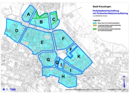 Sektorenaufteilung Parkkarten