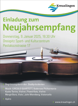 Plakat Neujahrsempfang 2025 Einladung zum Neujahrsempfang