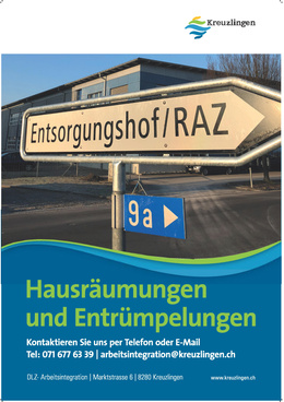 Hausräumungen und Entrümpelungen Das DLZ Arbeitsintegration bietet Wohnungs- und Hausräumungen an