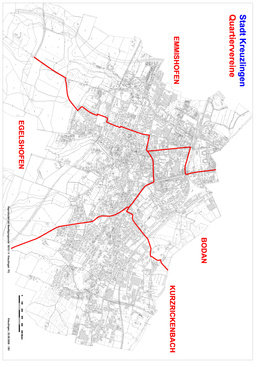 Stadtplan Kreuzlingen, Quartiergrenzen