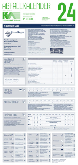 Abfallkalender 2024 Current waste calendar (German)