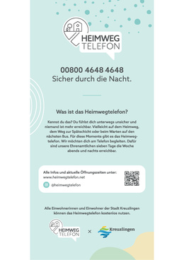 Flyer Heimwegtelefon Flyer Heimwegtelefon
